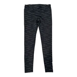 Lucy leggings black with white strip detail size S
